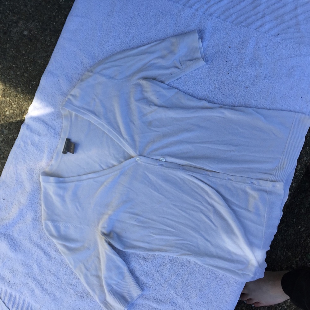 White ANN TAYLOR Cardigan